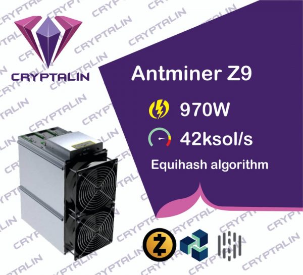 ماینر Antminer Z9 42ksol/s | کریپتالین ₿ | بیتمین