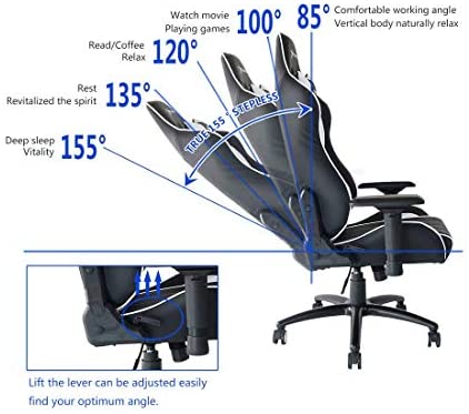 adjustable memory foam gaming chair