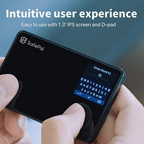 SafePal S1 Cryptocurrency Hardware Wallet, Bitcoin Wallet, Wireless Cold Storage for Multi-Cryptocurrency, Internet Isolated & 100% Offline, Securely Stores Private Keys, Seeds & Digital Assets