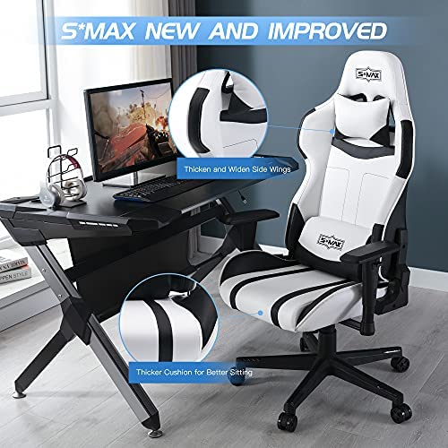 computer gaming chair with lumbar support