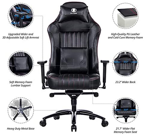 adjustable memory foam gaming chair