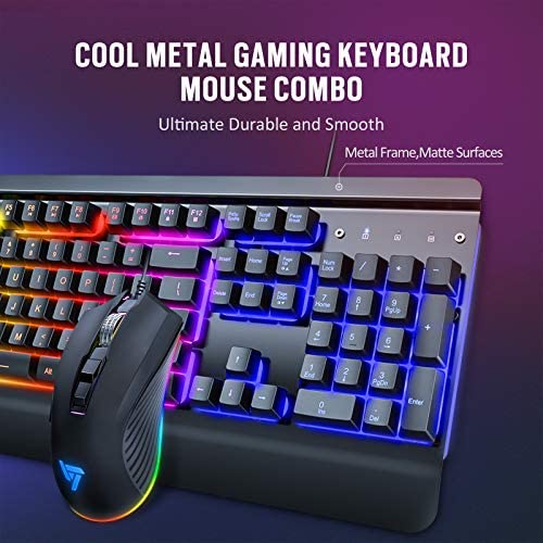 light up keyboard and mouse wired